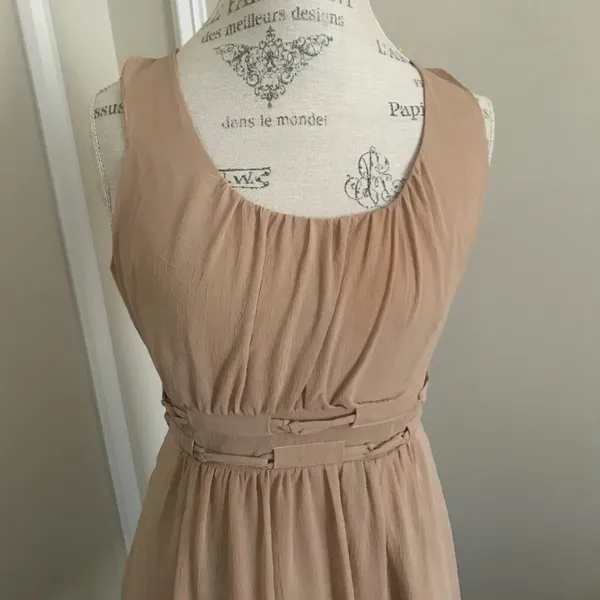 Kingdom B Beige Short Sleeveless Dress Size S - Image 2