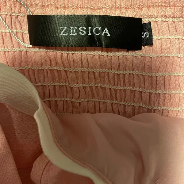 Zesica Spaghetti Straps Sleeveless Backless Smocked Lace Midi Dress Nwt - Image 5