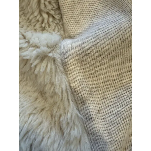 Abercrombie & Fitch Y2K Zip Hoodie Womens Medium Sherpa Lined Spellout 2000s - Image 10