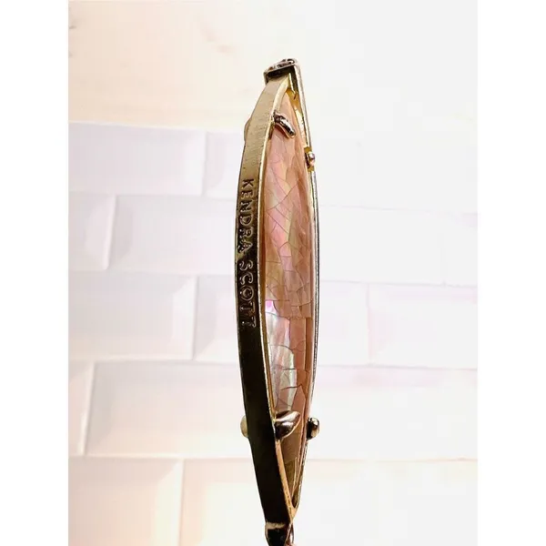 Kendra Scott Milla Mother of Pearl Gold Thick Slide Necklace‎ - Image 5