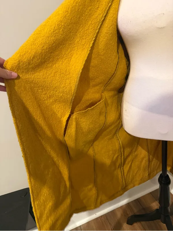 Tahari | Mustard Yellow Wool Blend jacket - Image 5
