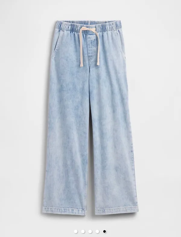 Gap high-rise wide leg tie jeans - Image 4