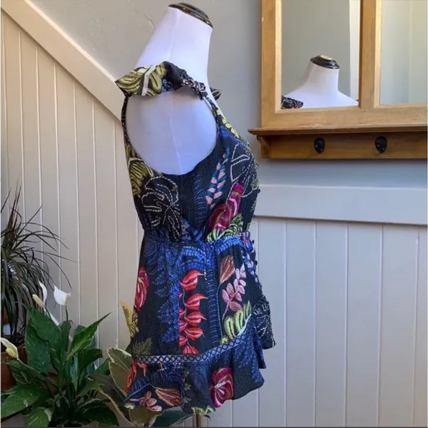 Farm Rio x Anthropologie Tropical Themed Button Down Tank New Wout tag 🏷️ - Image 9