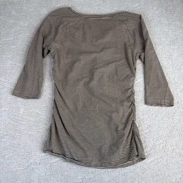 Women's Sundance Medium 1/2 Sleeve Maternity Ruched V‎ Neck Shirt - Image 6