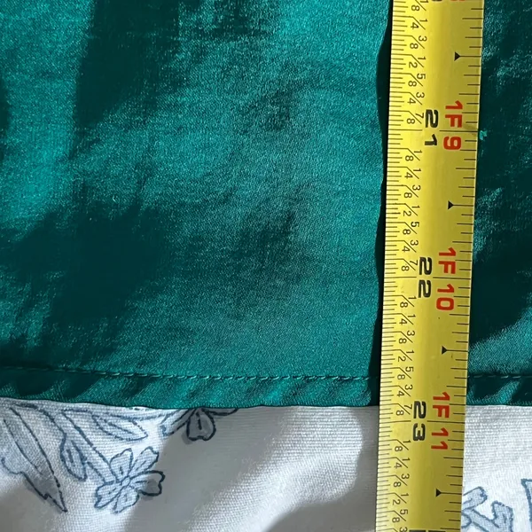 Loft Green Puff Sleeve Tie Neck Cotton Modal Blouse Womens‎ Medium - Image 7