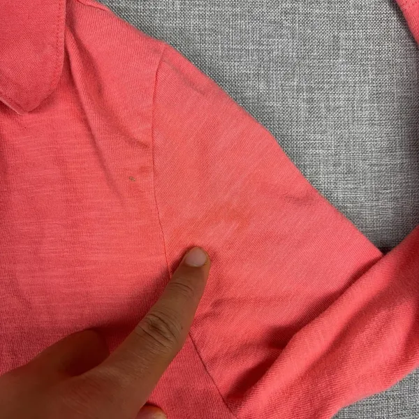 Tommy Bahama Polo Shirt Womens M Pink Collared 3/4 Sleeve Lightweight Jersey Top - Image 8