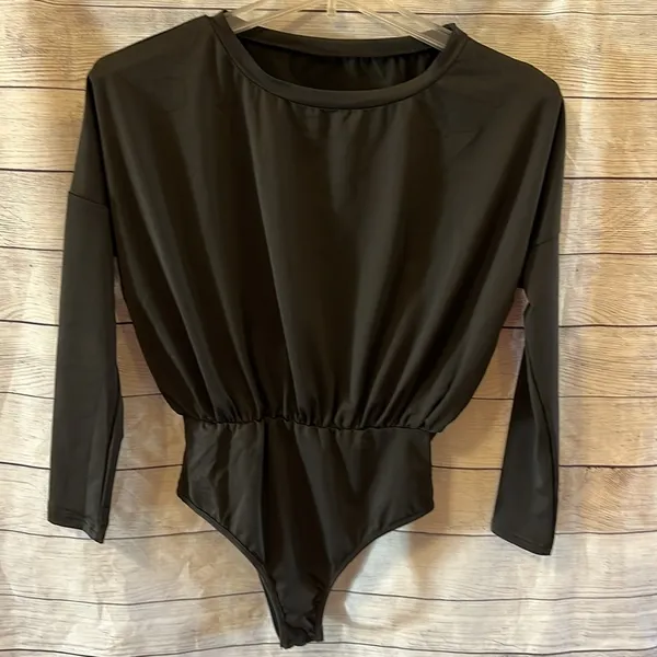 Black Bodysuit Size M - Image 2
