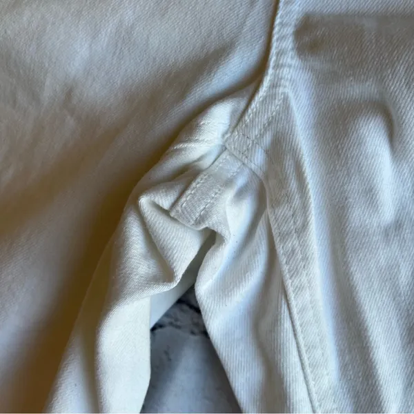 Everlane Cropped Straight Short White Denim Jeans Pants Size 4 Clean Girl Preppy - Image 10