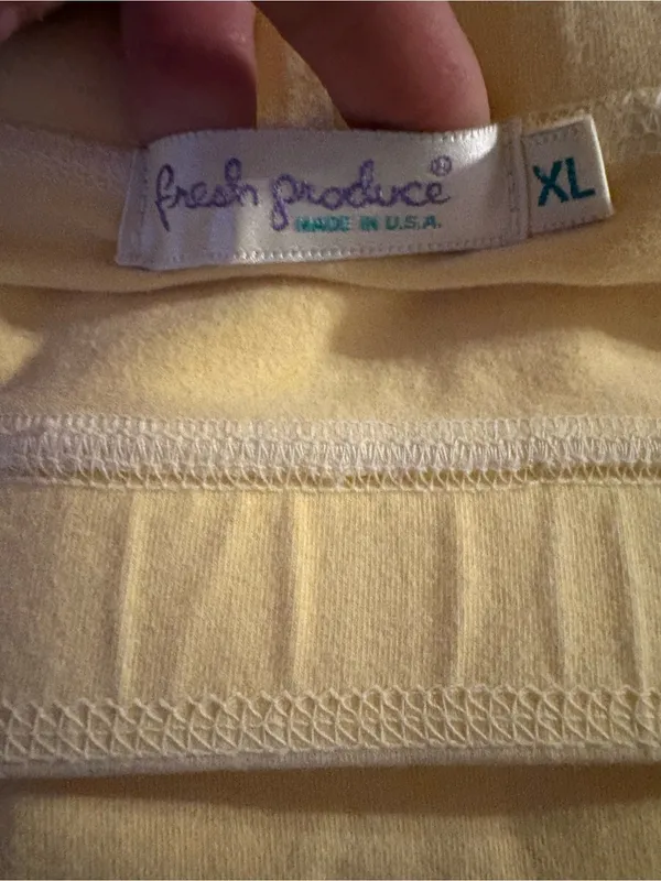 fresh produce Sunflower Yellow Mini Skirt with Lettuce Edge - Image 2