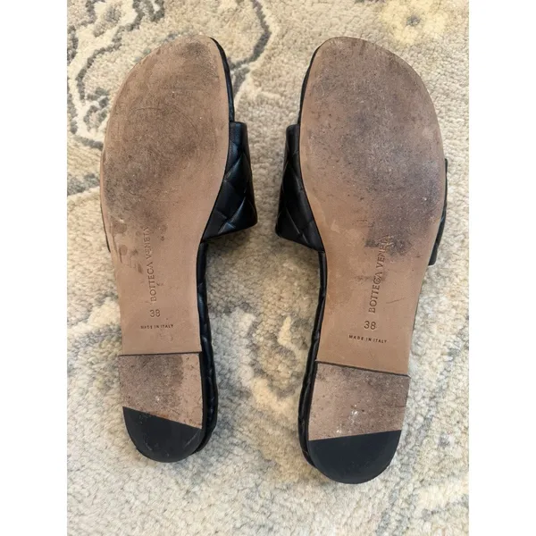 BOTTEGA VENETA Flat Sandal Black Sz 38 US Sz 8 $890 - Image 5