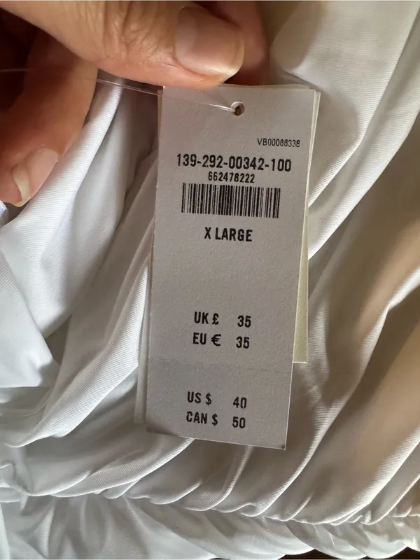 NWT Abercrombie & Fitch White Knot Halter Tank Top Open Back XL - Image 7