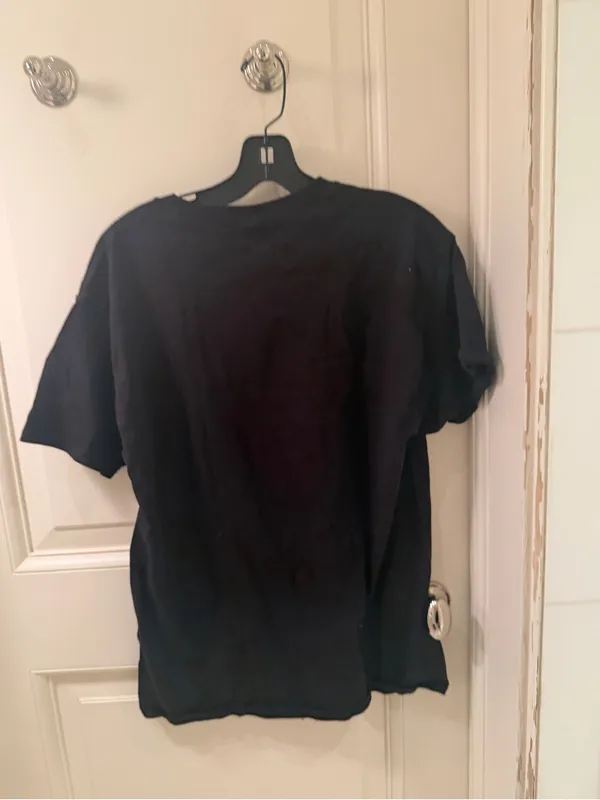 Hanes Black Tee with White "fetch" Graphic - Image 2