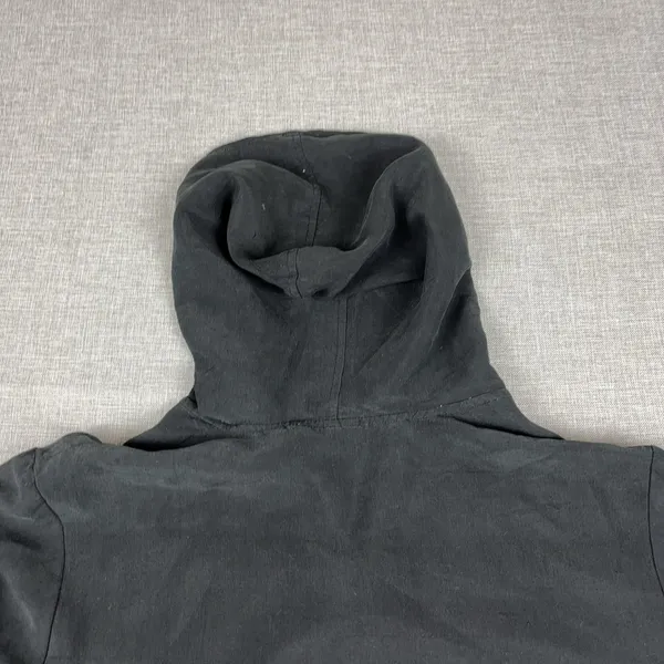 Galinda Wang Jacket Womens‎ 6 Black 100% Silk Hooded Full Zip Lightweight Lined - Image 11