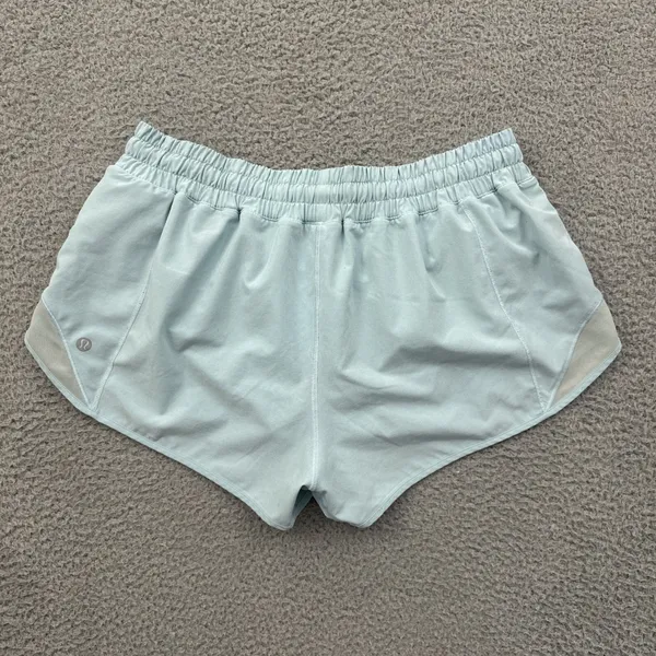 Lululemon Hotty Hot Shorts Low Rise 2.5" Cyan Blue Athletic Athleisure Women 10 - Image 2