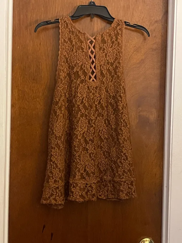 American Eagle Outfitters Brown Lace Camisole - Image 2