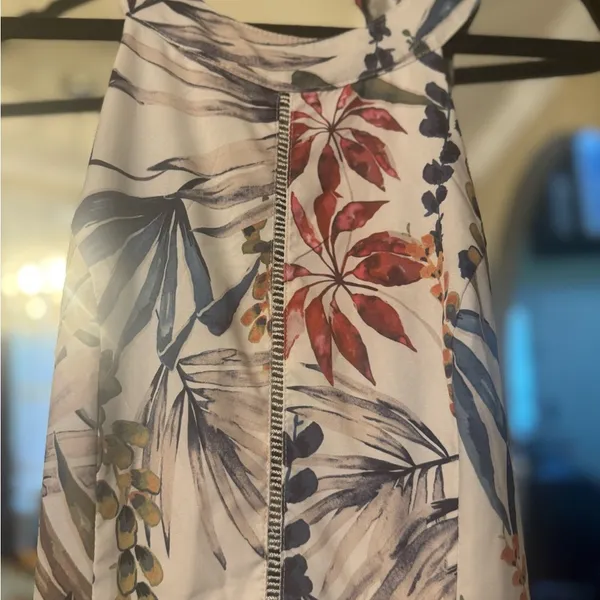Floral Maxi Dress White Size undefined - Image 2