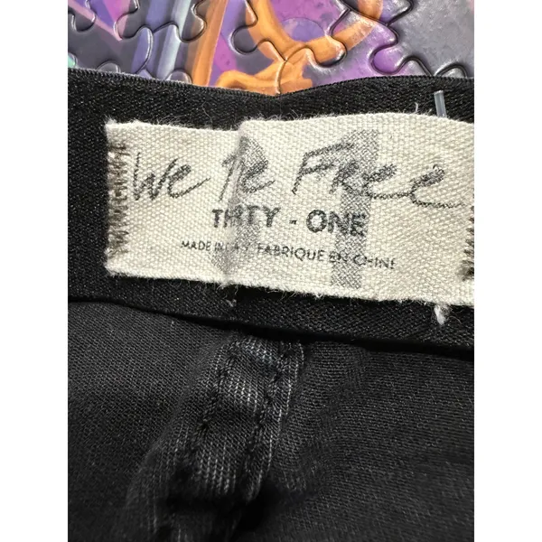 We‎ The Free Flare Leggings Black Wash High Waist Stretch Casual Women Size 31 - Image 4