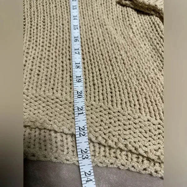 L Love Loose Knit Sweater Size M/L Cream - Image 3