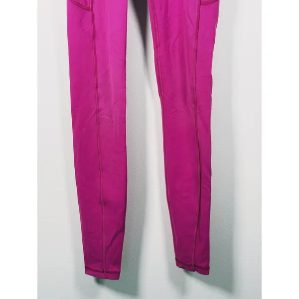 Lululemon Invigorate High Rise Leggings Pockets Size 4 Pink Yoga Workout Gym - Image 9