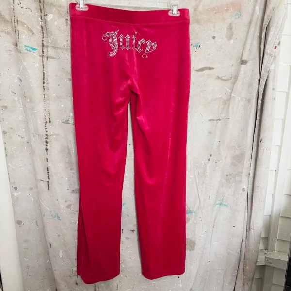 Juicy Couture Velour Flash Red Tracksuit - Image 7