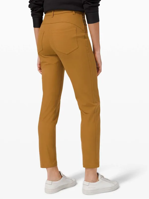 Lululemon City Sleek 5 Pocket 7/8 high rise Pant Spiced Bronze W5CZIS - Image 5