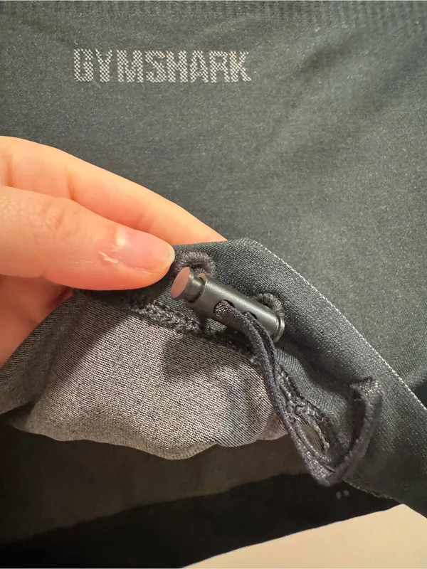 Gymshark Black Long-Sleeve Cropped Training Top - Image 3