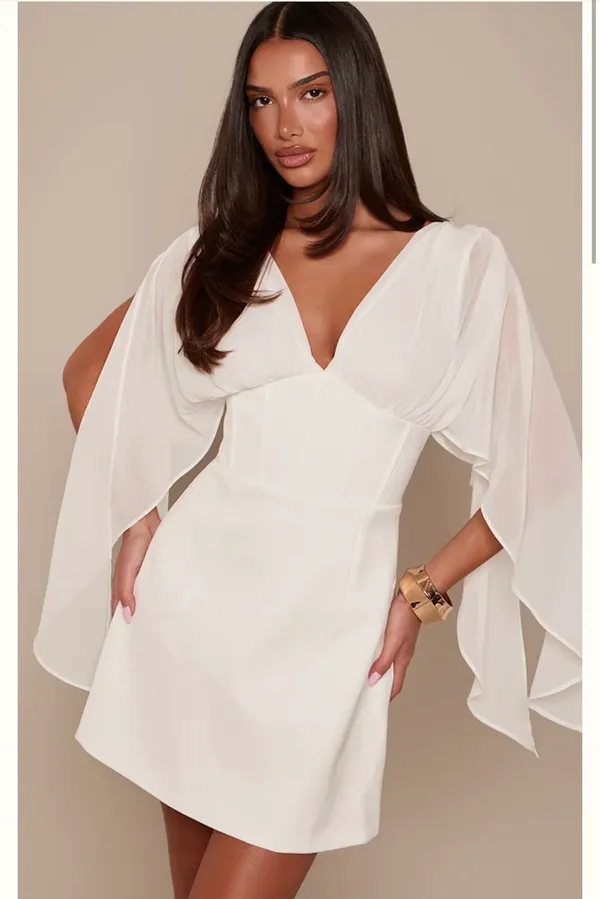 Pretty Little Thing White dress - Image 3