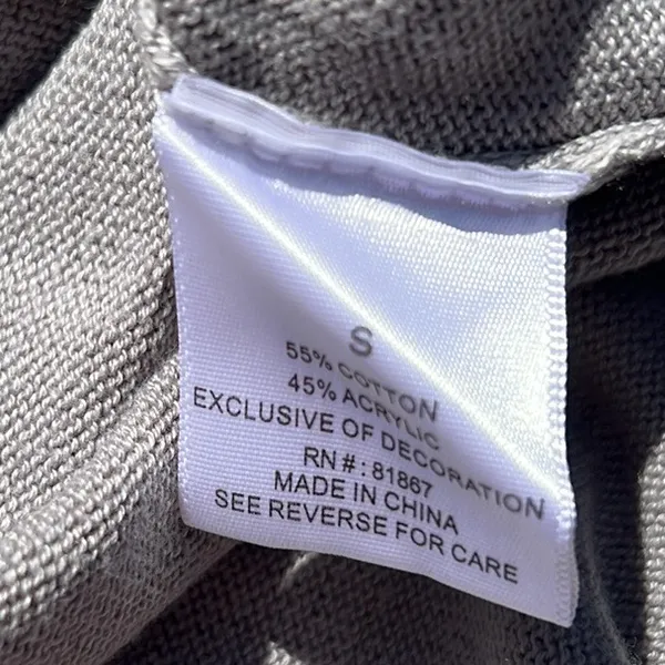 US Polo Assn. Superior Quality Gray Sweater Size‎ Small - Image 9