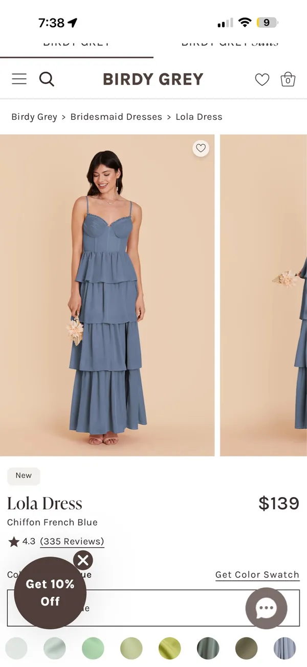 Bridesmaid dress Birdy Grey - Image 4