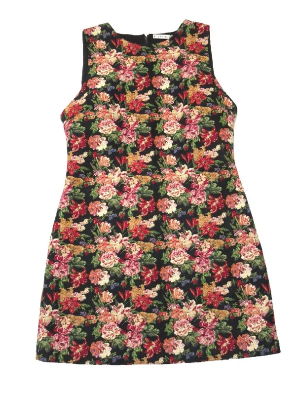 NWT Alice + Olivia Coley in Floral Jacquard Tapestry Slim Mini Dress 14 - Image 6