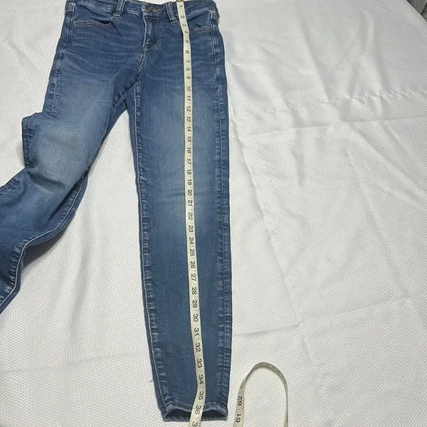 American Eagle Outfitters Blue Skinny Jeans Classic Style - Image 7