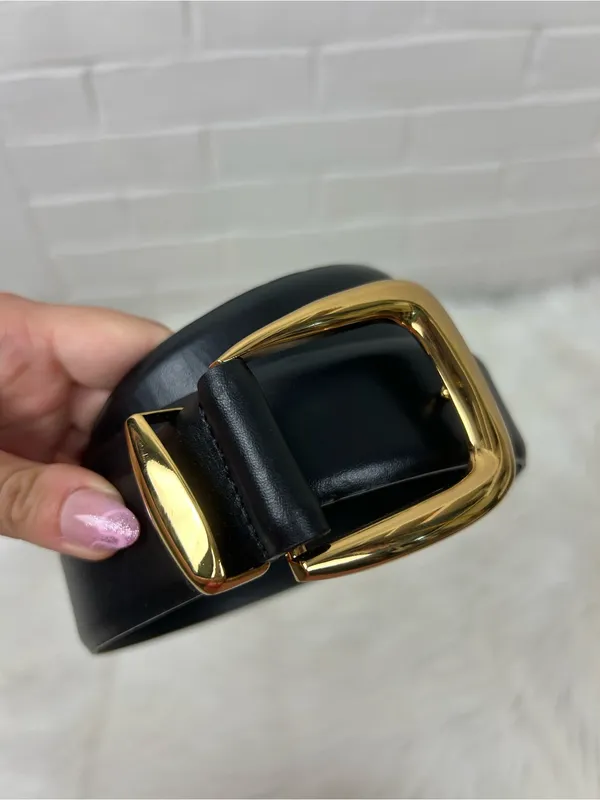 Madewell Black Leather Chunky Waist Belt - Image 5