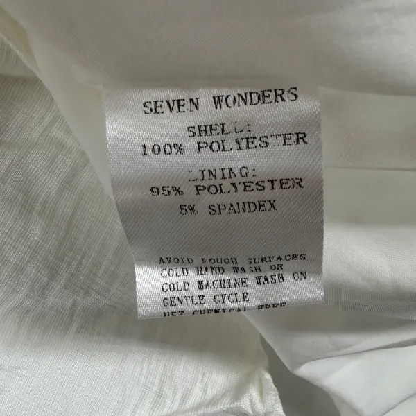 Seven Wonders Revolve Aidana Maxi Dress White Sz Large Beach Minimalist Pockets - Image 8