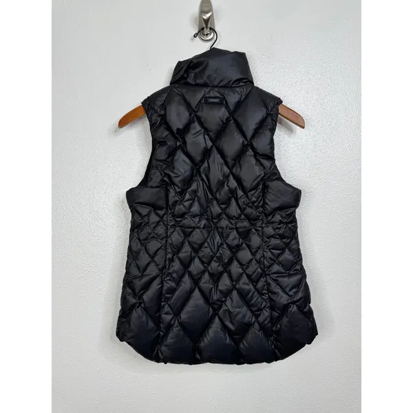 Athleta‎ Black Goose Down Filled Puffer Vest Size Xsmall - Image 2