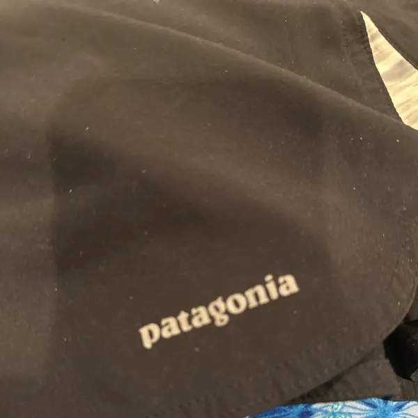 Patagonia Black White Gym Athleisure Activewear Shorts L - Image 4