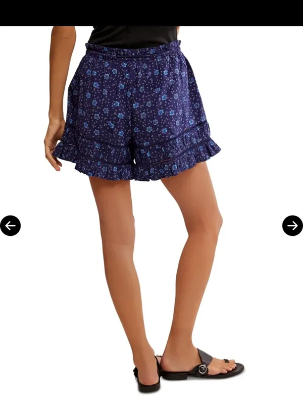 FREE PEOPLE  Cambridge Printed Pull On Short XS - Image 4