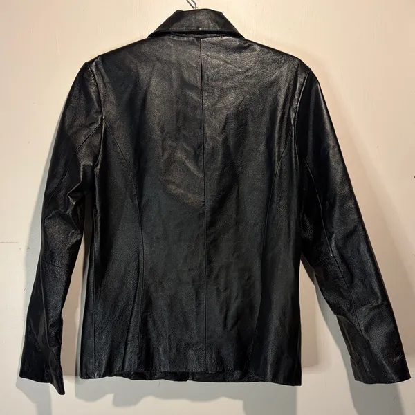 Wilson's Leather- Women's 100% Leather Jacket Full Zip Lined Slit Pockets Size M - Image 2