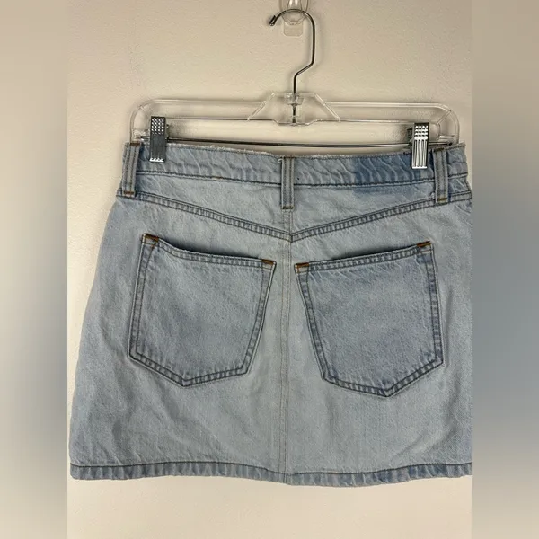 Abercrombie and Fitch High Rise Rigid Pockets‎ Denim Mini Skirt Women’s Sz 30 - Image 5