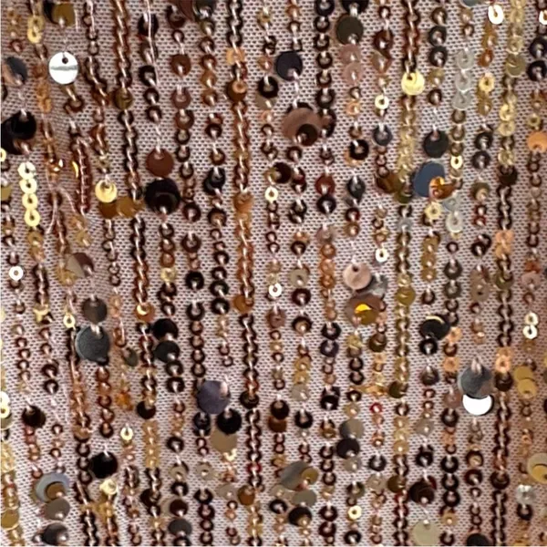 NWT Free People Midnight Kiss Sequined Mini Slip Dress Gold Size XS Retail $98 - Image 9