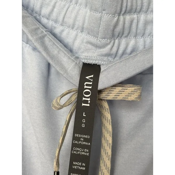 Vuori Women’s Halo Essential Wideleg Pant Soft Sky Blue Size Large Dreamknit New - Image 3