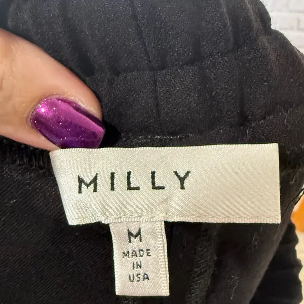 Milly Black Sequin women’s pants size medium - Image 13