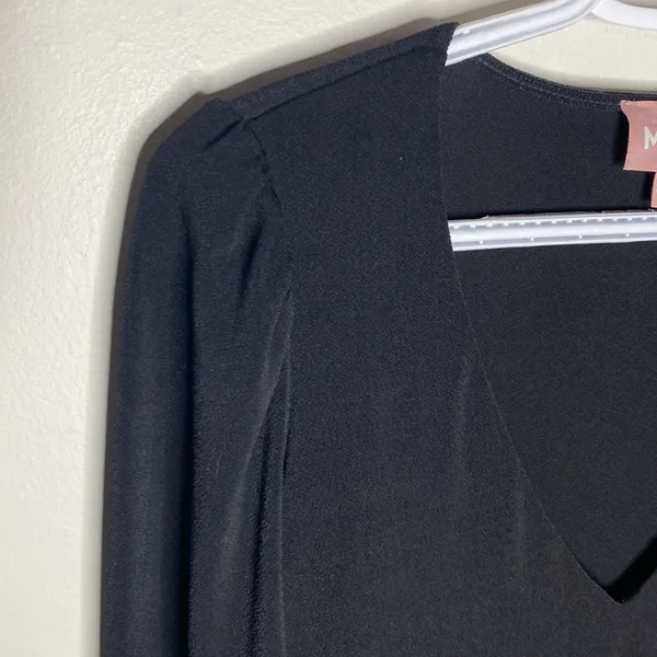 Show me your mumu long sleeve tiered mini dress black size S - Image 6