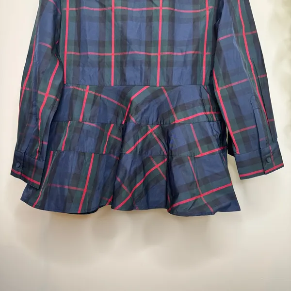 NWT Tuckernuck Pomander Place Fraser Plaid Ashlen Tartan Blouse size M Medium - Image 8