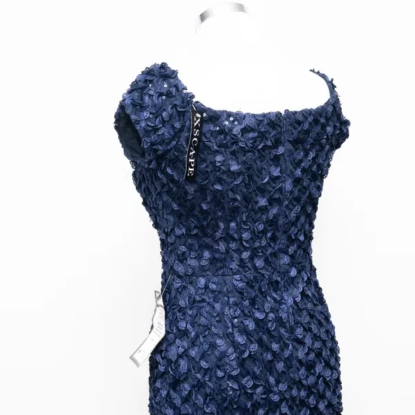 Xscape - 3D Petal Off-The-Shoulder‎ Lace Fit & Flare Dress - Image 11