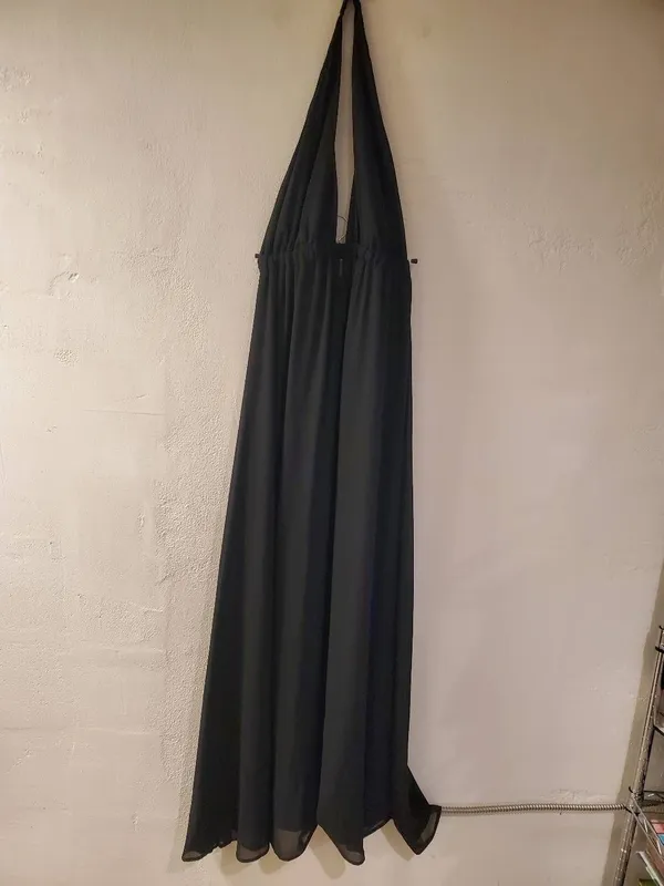 Show Me Your Mumu Luna Halter Maxi Dress in Black Small - Image 2