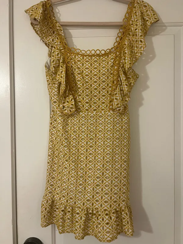 Topshop Yellow spring dress - Image 3