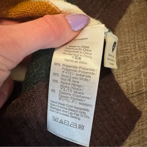 Madewell Striped Wool & Alpaca Blend Sweater - Image 4
