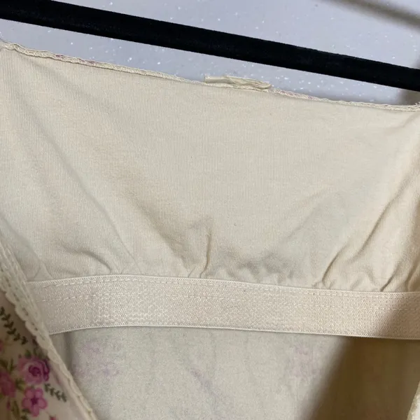 Y2K Cream Camisole Large Coquette Fairycore Feminine Dainty Cottagecore 2000s - Image 4