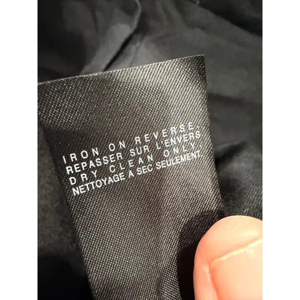 AllSaints Women Coat 8 Black Tepo Wool Oversized Shawl Collar Tailored Jacket - Image 7