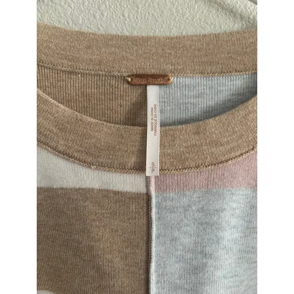 Free People Uptown Oversized Pullover Womens Small Striped - Image 5
